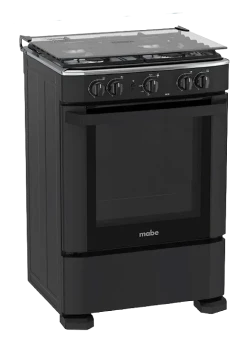 Cocina Mabe de Piso a Gas 51cm Negro